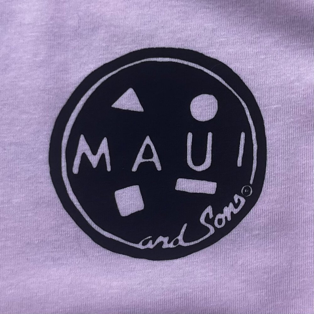 MAUI AND SONS SHARK SURFER GRAPHIC TANK TOP Men’s sz M Crew Neck Pink - Picture 4 of 7